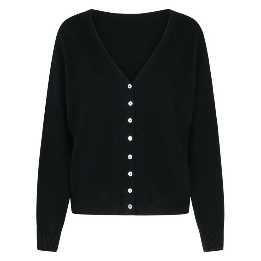 Colorush 'Barbara' Black Cashmere Sweater Women